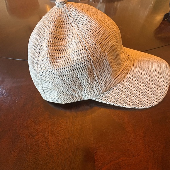 Lele Sadoughi neutral woven hat - Picture 2 of 3